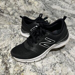 New Balance Black and White Running Shoes